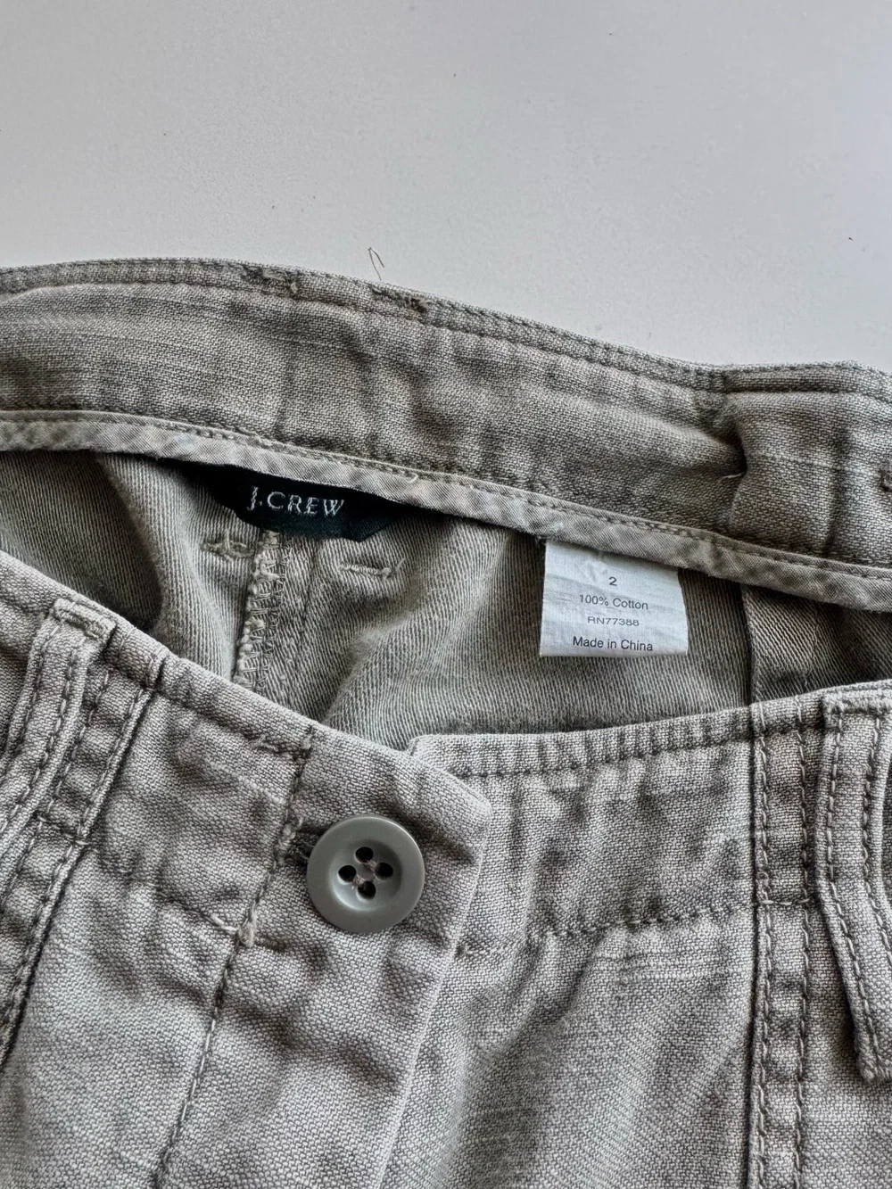 J. Crew Olive Green Utility Cargo Shorts
